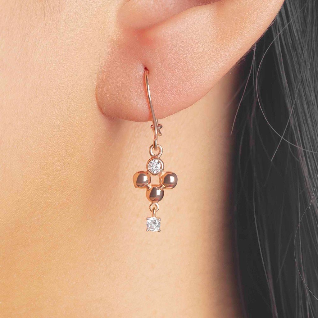 Anting Dewi Emas 7k - Rovia Gold Earring - Dotsy Collection - Juene Jewelry - Juene