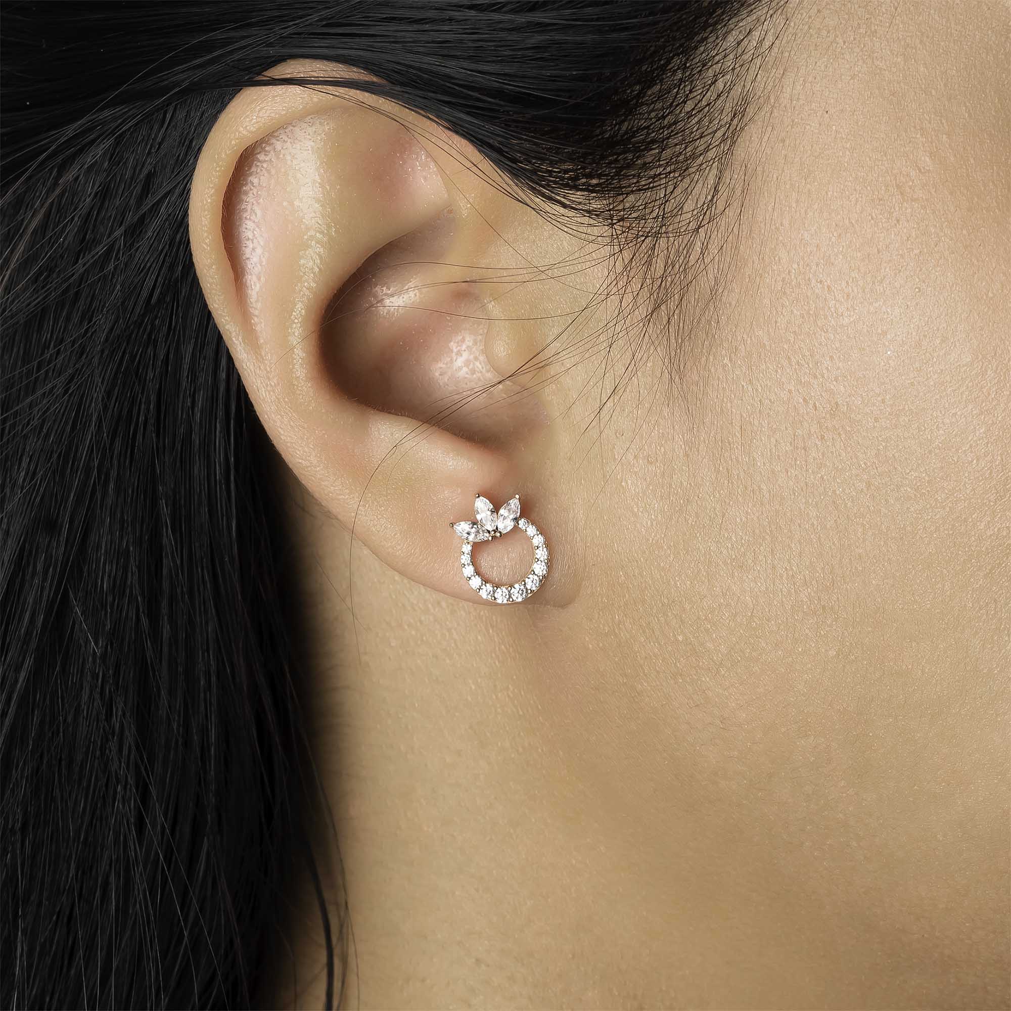 Anting Emas 7k - Amouria Gold Stud Earring - Juene x Cassandra Lee Enchanted Collection - Juene Jewelry - Juene