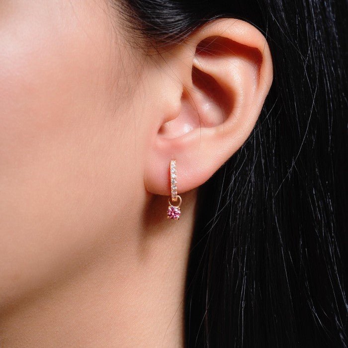 Anting Emas 7k - Blushing Hoops Gold Earring - The Shades Collection - Juene Jewelry