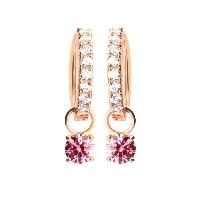Anting Emas 7k - Blushing Hoops Gold Earring - The Shades Collection - Juene Jewelry