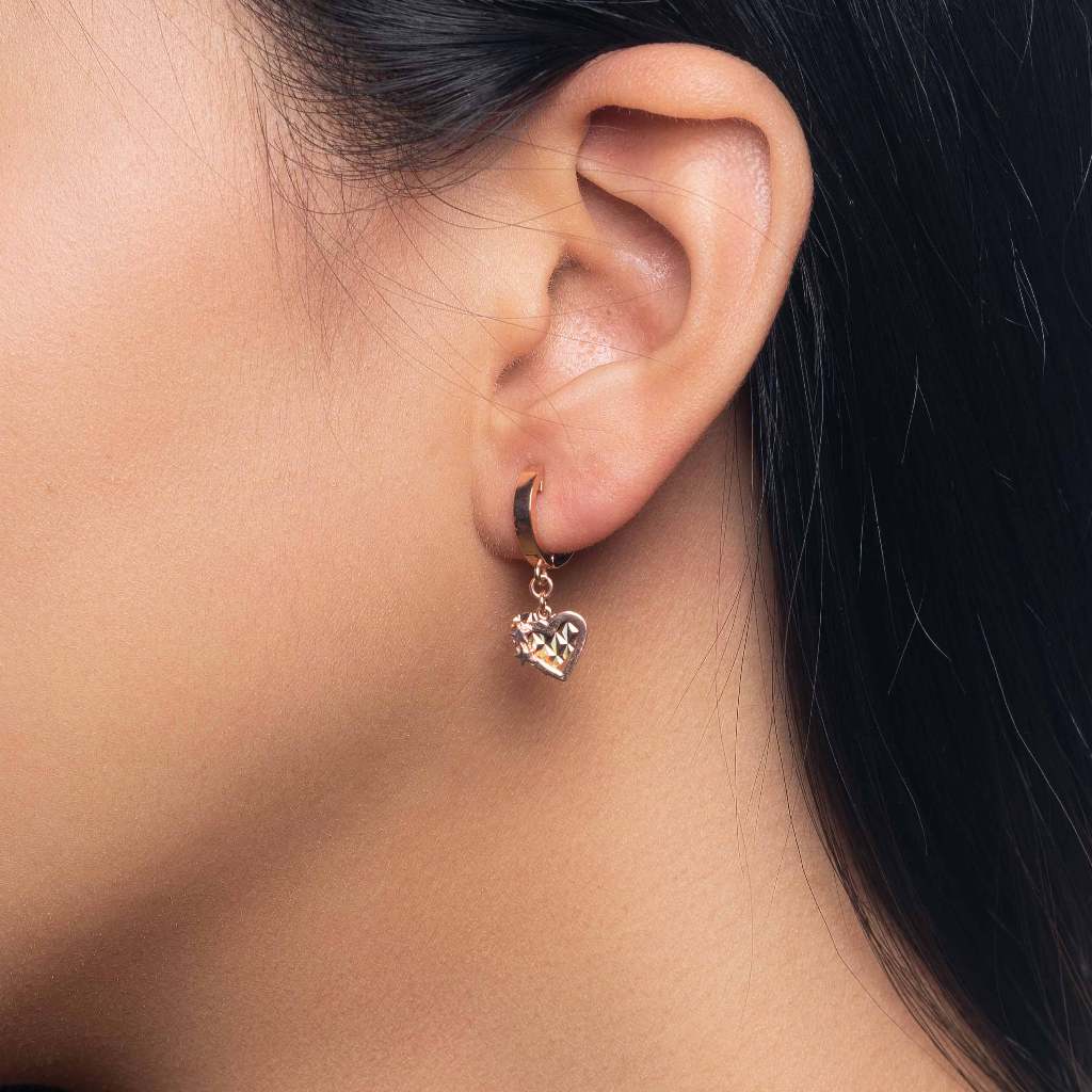 Anting Emas 7k - Mary Hoops Earring - Lumina Collection - Juene Jewelry - Juene