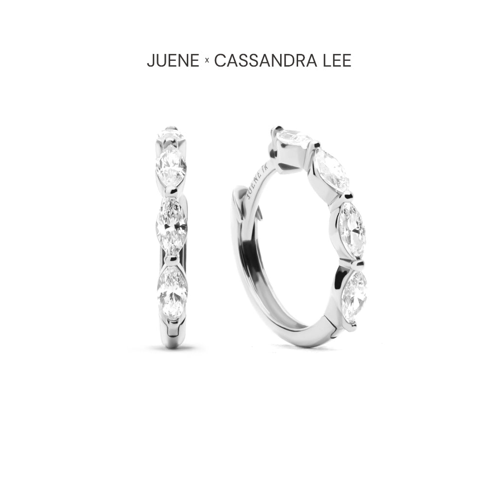 Anting Emas 7k - Passion Gold Hoops Earring - Juene x Cassandra Lee Enchanted Collection - Juene Jewelry - Juene