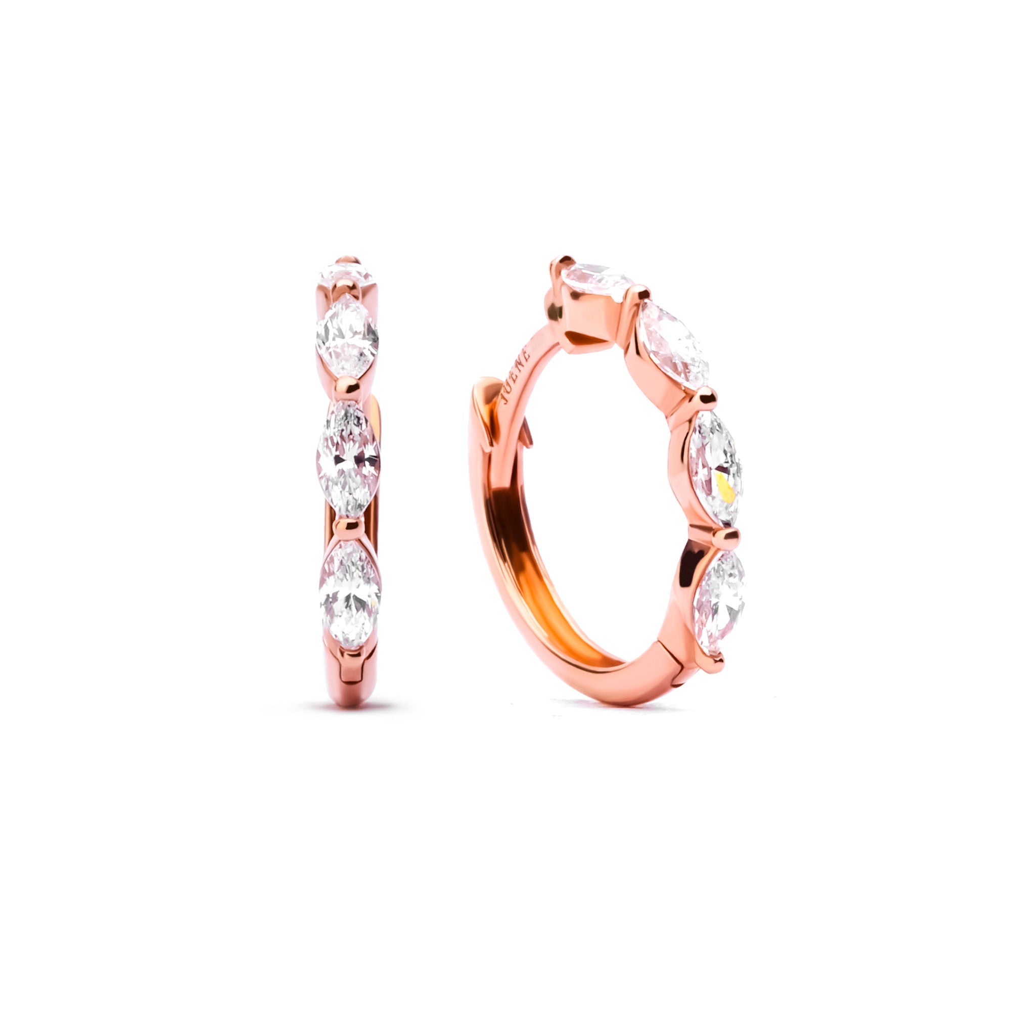 Anting Emas 8k - Passion Gold Hoops Earring - Tally Collection - Juene Jewelry - Juene