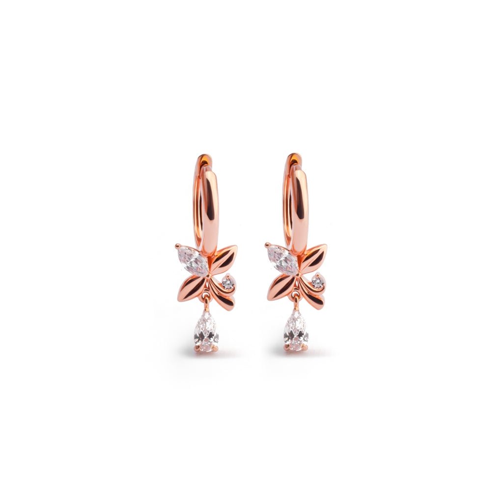 Anting Hoops Emas 7k - Cia Gold Earring - Huda Collection - Juene Jewelry - Juene
