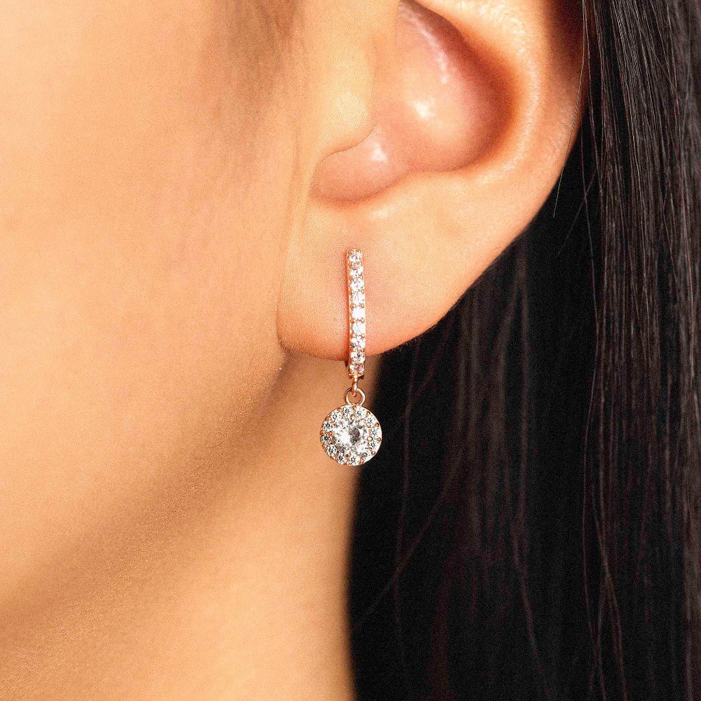 Anting Hoops Emas 7k - Reva Gold Earring - Avelia Collection - Juene Jewelry - Juene