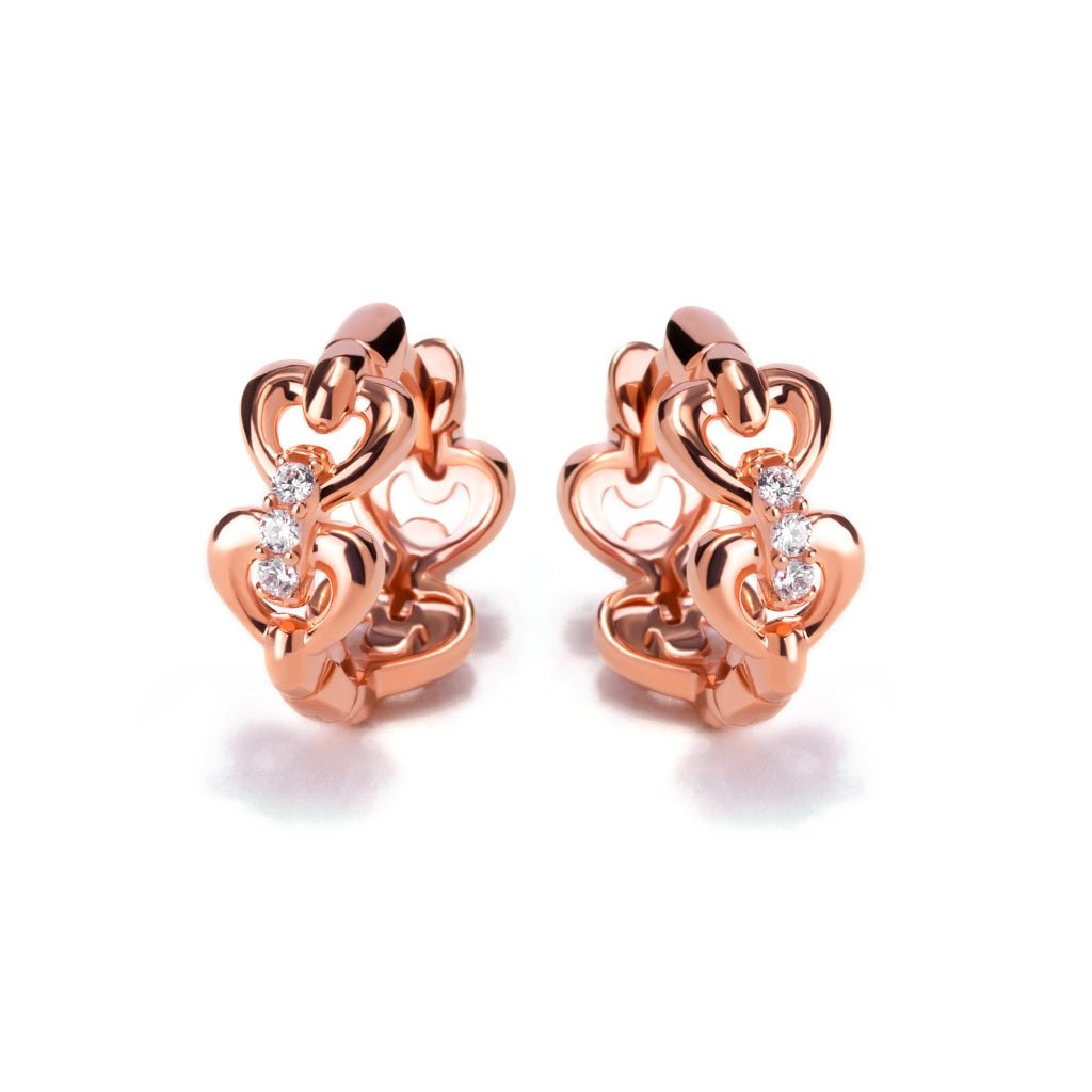 Anting Hoops Emas 8K - Amy Gold Earring - Viviene Collection - Juene Jewelry - Juene