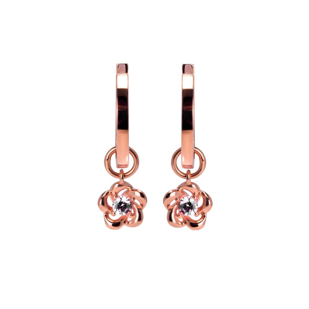 Anting Hoops Emas 8K - Camila Gold Earring - Flux Collection - Juene Jewelry - Juene Jewelry