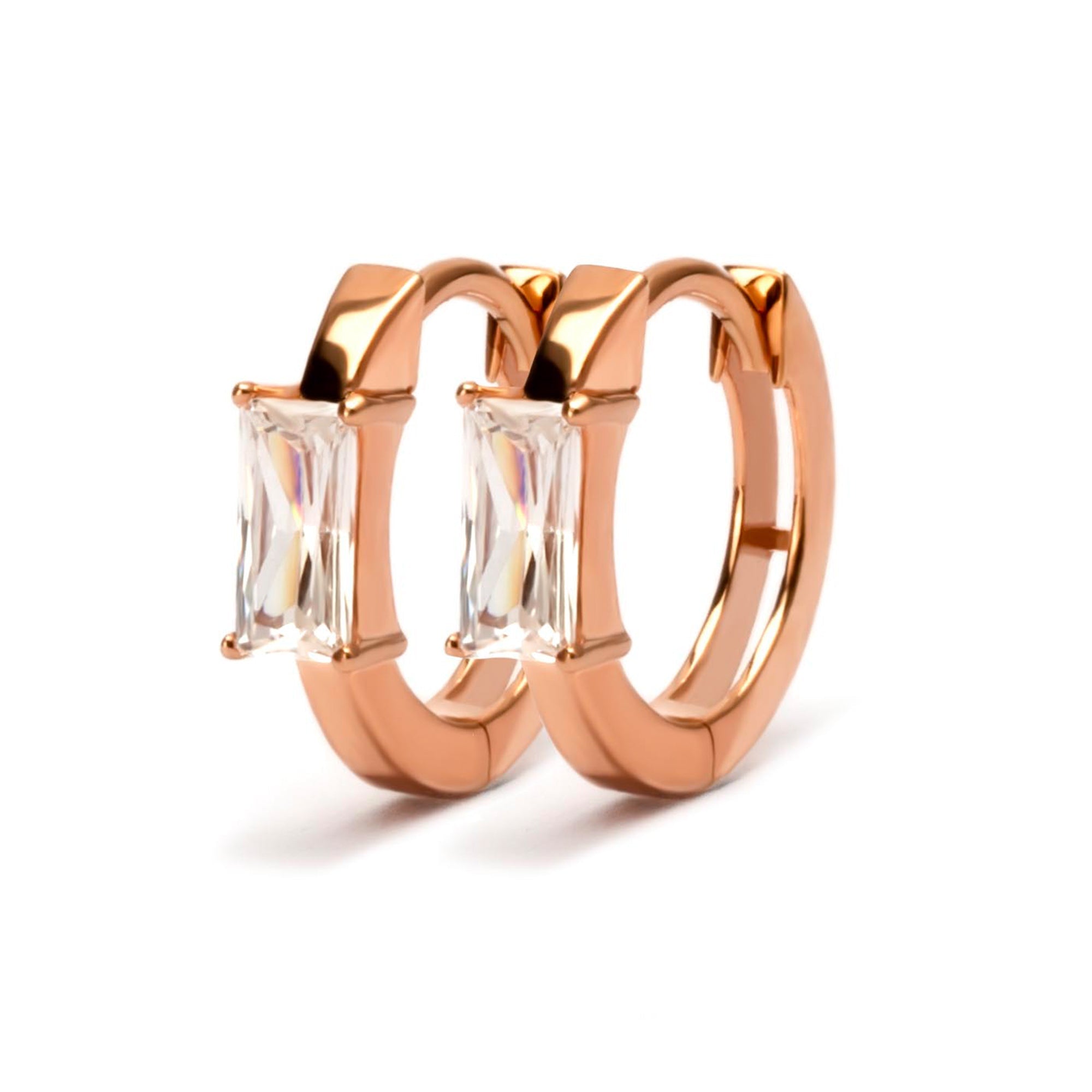 Anting Hoops Emas 8k - Edisa Gold Hoops Earring - Tally Collection - Juene Jewelry - Juene Jewelry