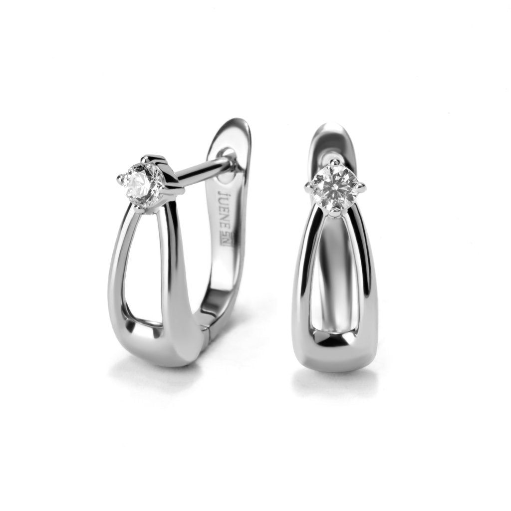 Anting Hoops Emas 8K - Revi Gold Earring - Viviene Collection - Juene Jewelry - Juene