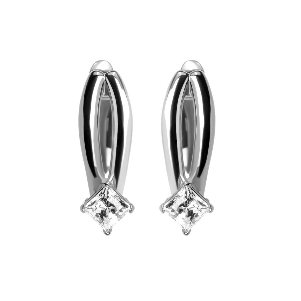 Anting Hoops Emas 8K - Wina Gold Earring - Flux Collection - Juene Jewelry - Juene Jewelry
