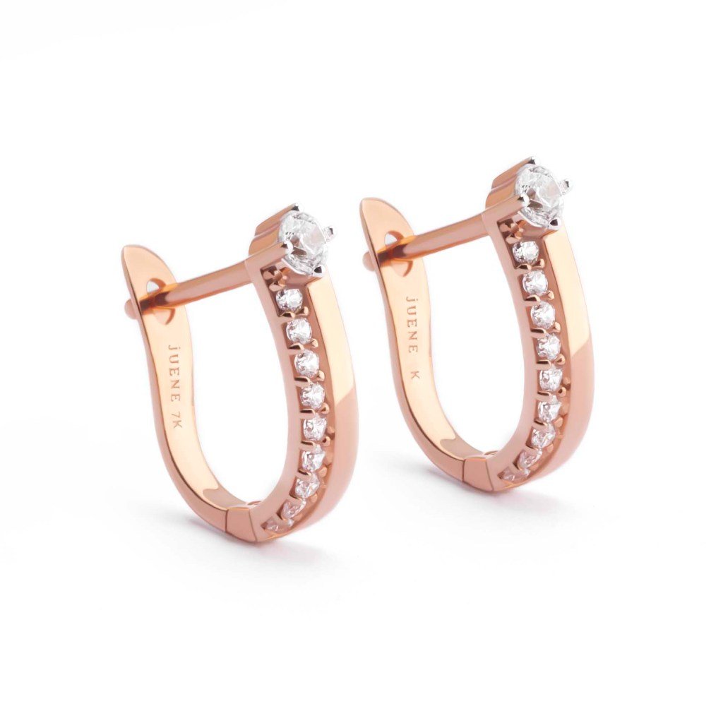Anting Klip Emas 7k - Yura Gold Earring - Treasure Collection - Juene Jewelry - Juene