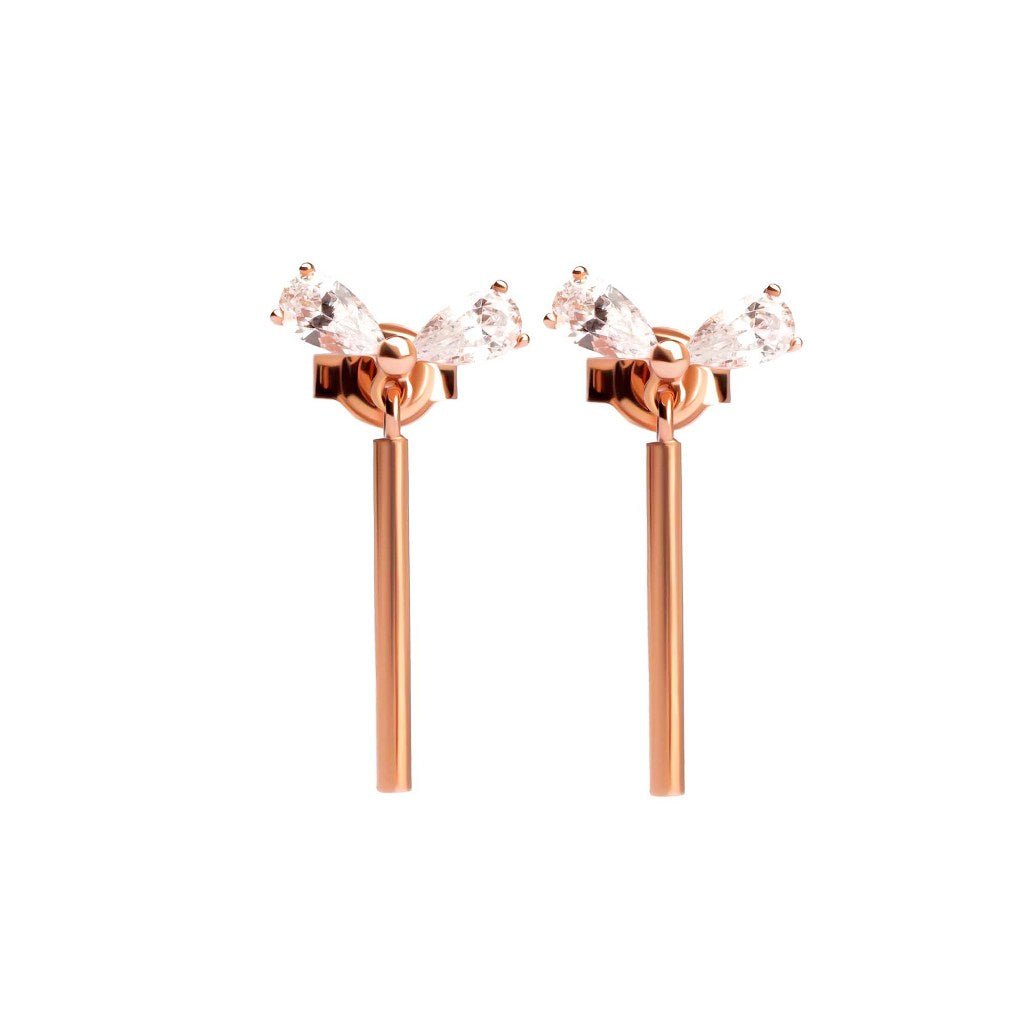 Anting Stud Emas 7k - Lein Gold Earring - Adorn Collection - Juene Jewelry - Juene