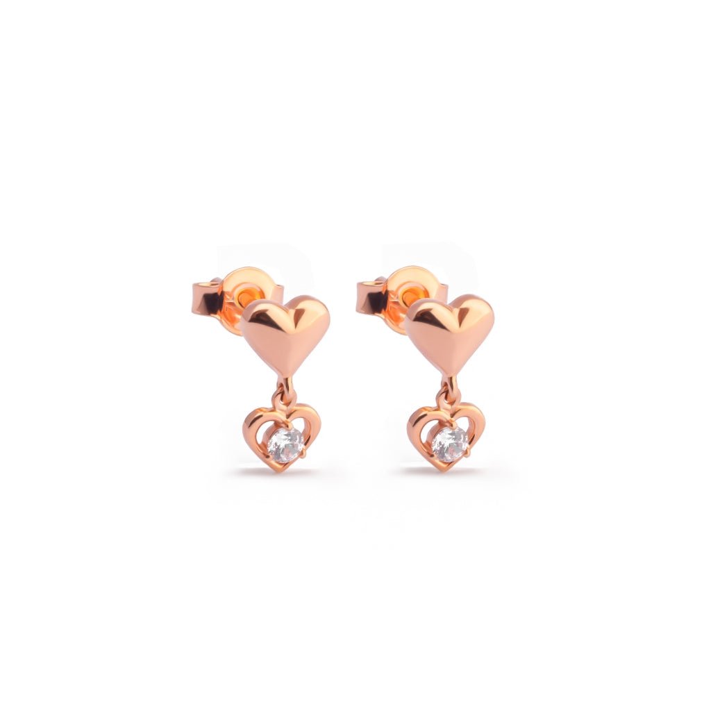 Anting Stud Emas 7k - Leuv Gold Earring - Treasure Collection - Juene Jewelry - Juene