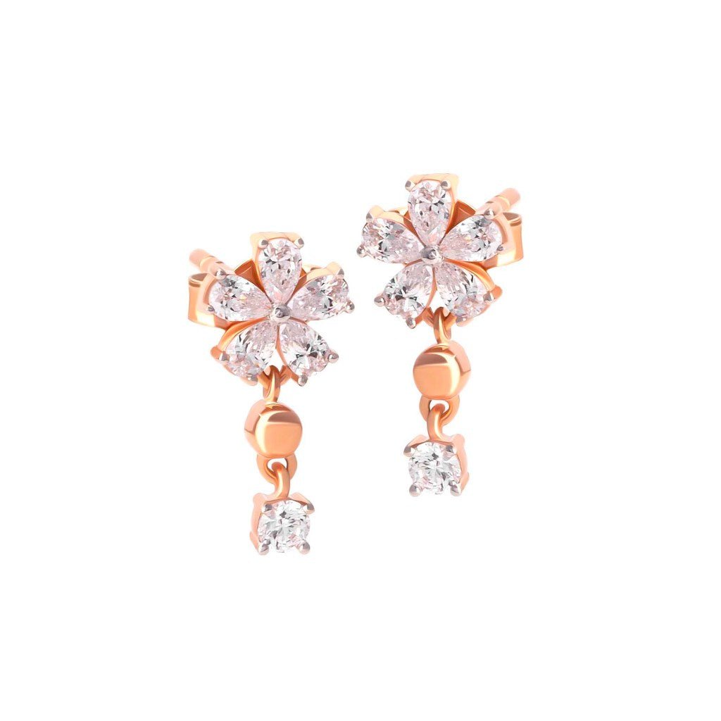 Anting Stud Emas 7k - Tisa Gold Earring - Dotsy Collection - Juene Jewelry - Juene