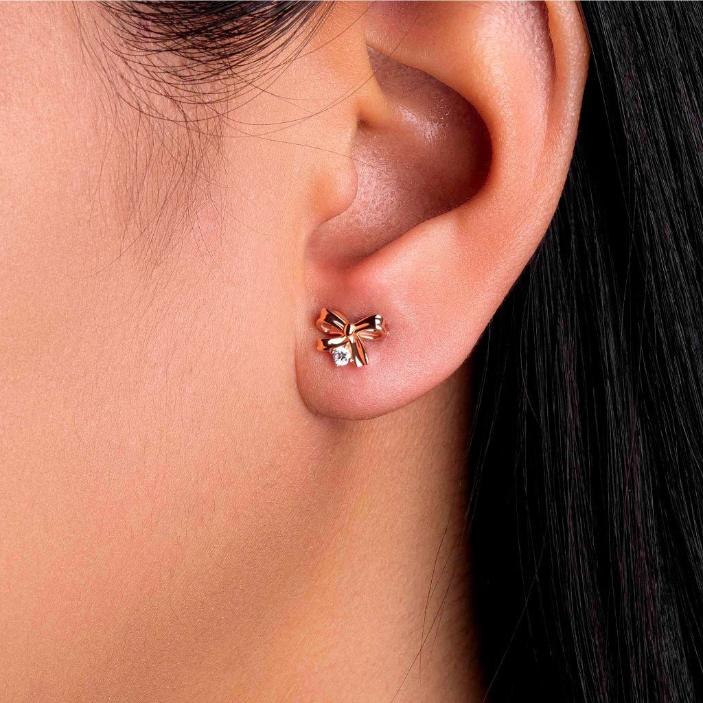 Anting Stud Emas 8k - Rane Gold Earring - Tally Collection - Juene Jewelry - Juene Jewelry