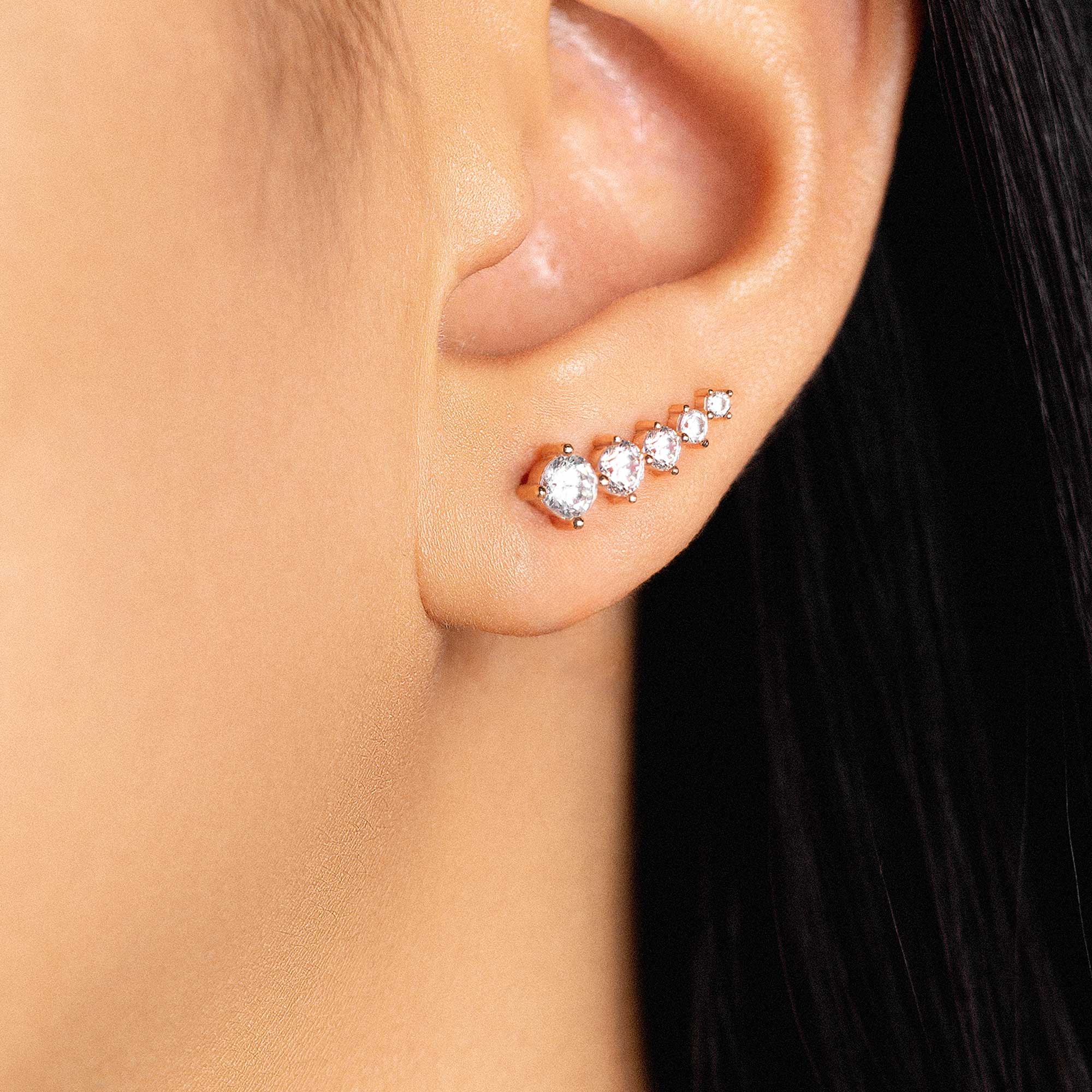 Anting Tusuk Emas 7k - Aqila Gold Earring - Luxxe 01 Collection - Juene Jewelry - Juene