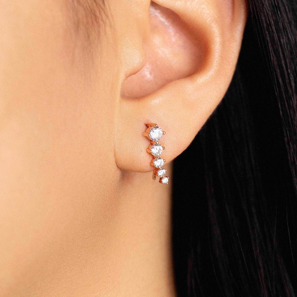 Anting Tusuk Emas 7k - Aqila Gold Earring - Luxxe 01 Collection - Juene Jewelry - Juene
