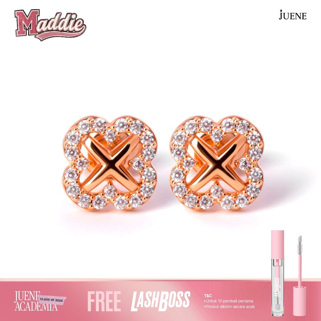 Anting Tusuk Emas 8K - Mona Gold Earring - Maddie Collection - Juene Jewelry - Juene