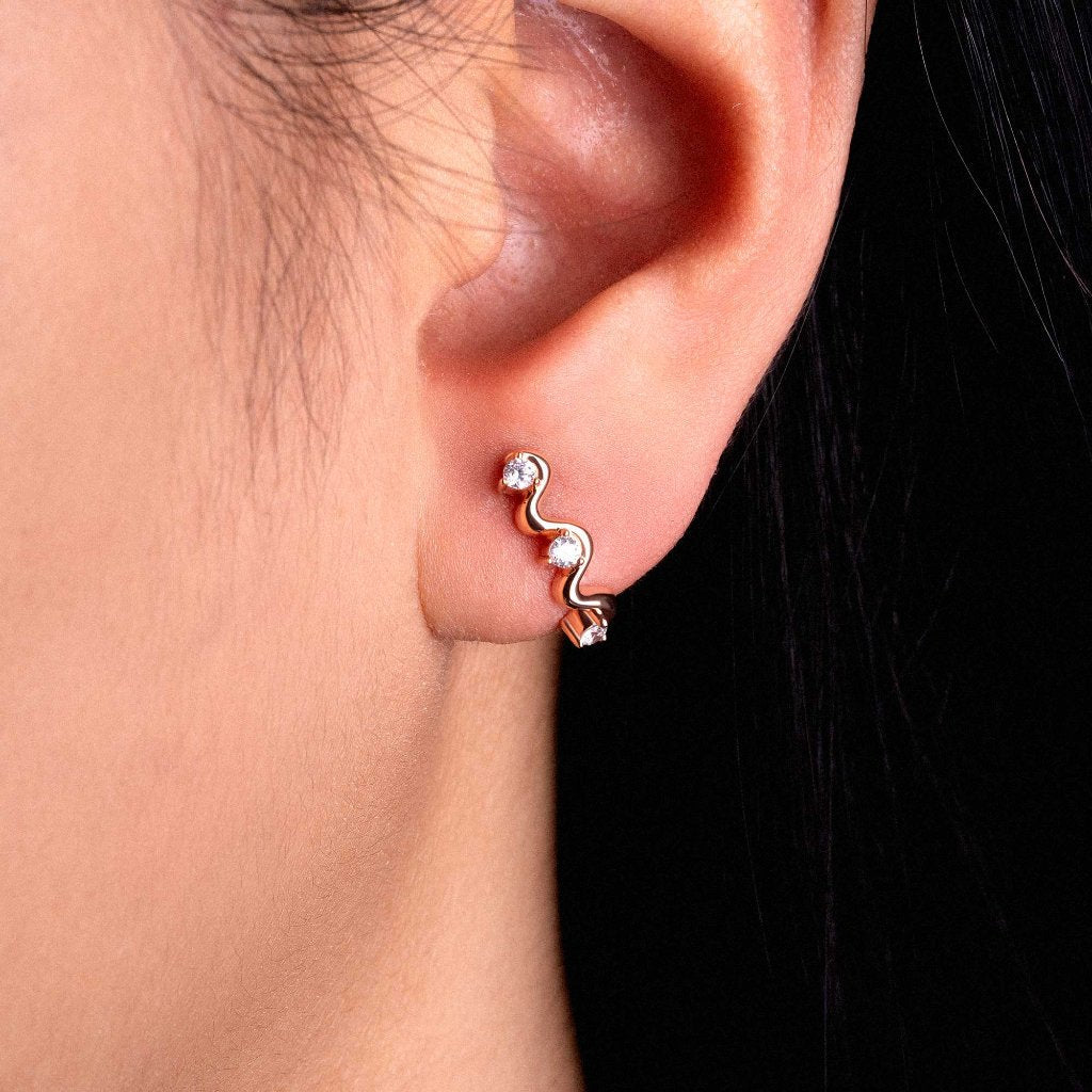 Anting Tusuk Emas 8K - Ziza Gold Earring - Terra Collection - Juene Jewelry - Juene