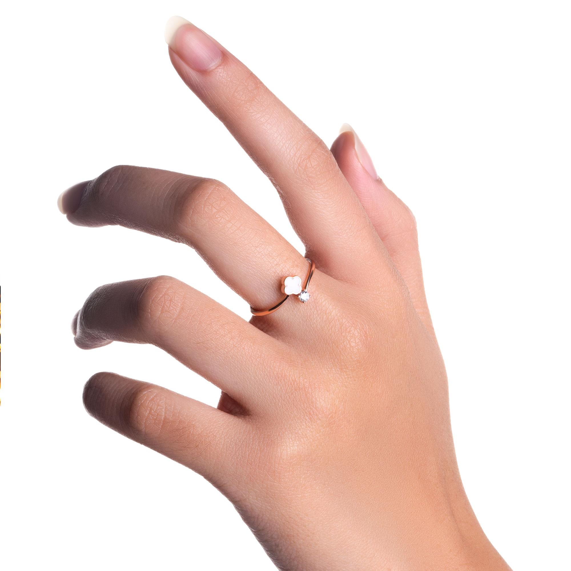 Cincin Emas 8K - Caluna Gold Ring - Terra Collection - Juene Jewelry