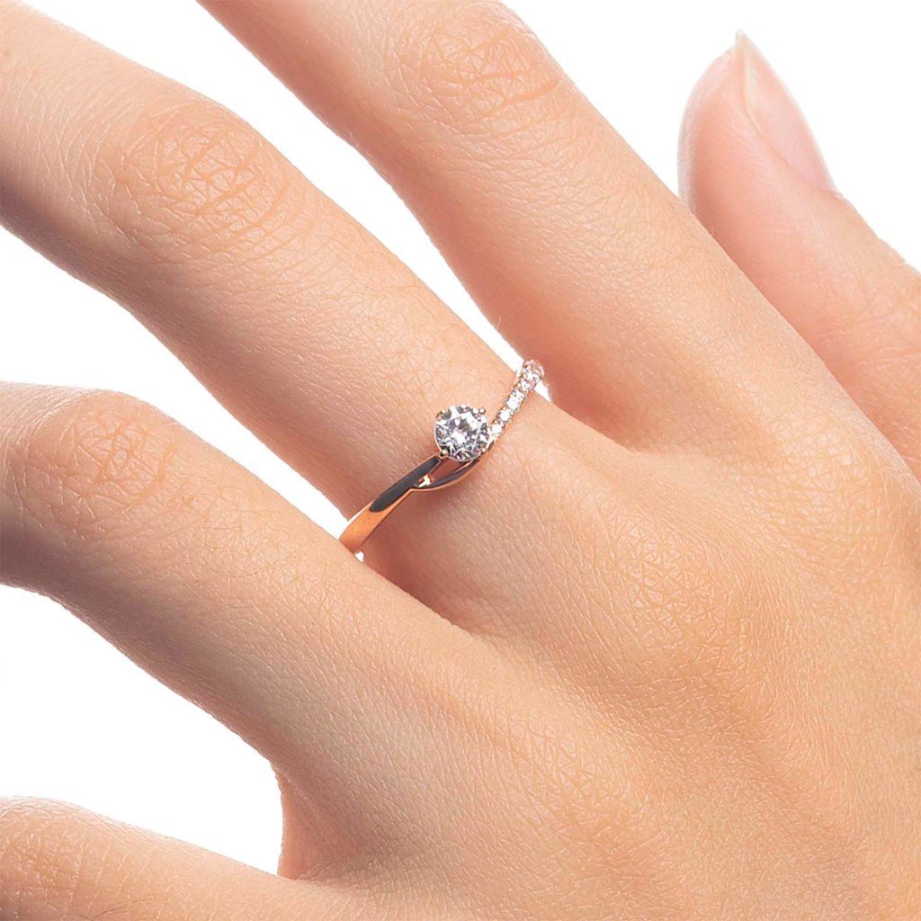 Cincin Emas 7k - Amara Gold Ring - Eternal Collection - Juene Jewelry - Juene