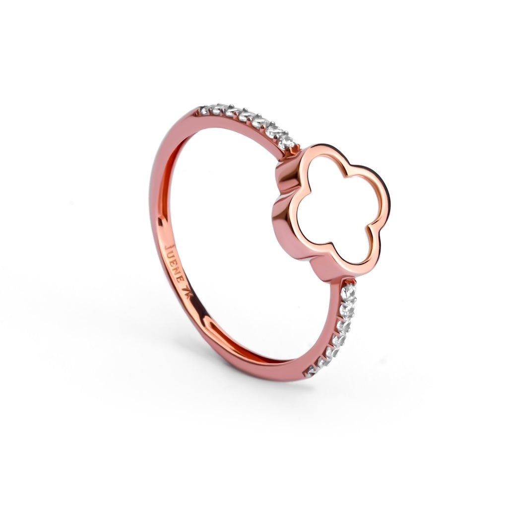 Cincin Emas 7k - Astrid Gold Ring - Mother of Pearl Collection - Juene Jewelry - Juene