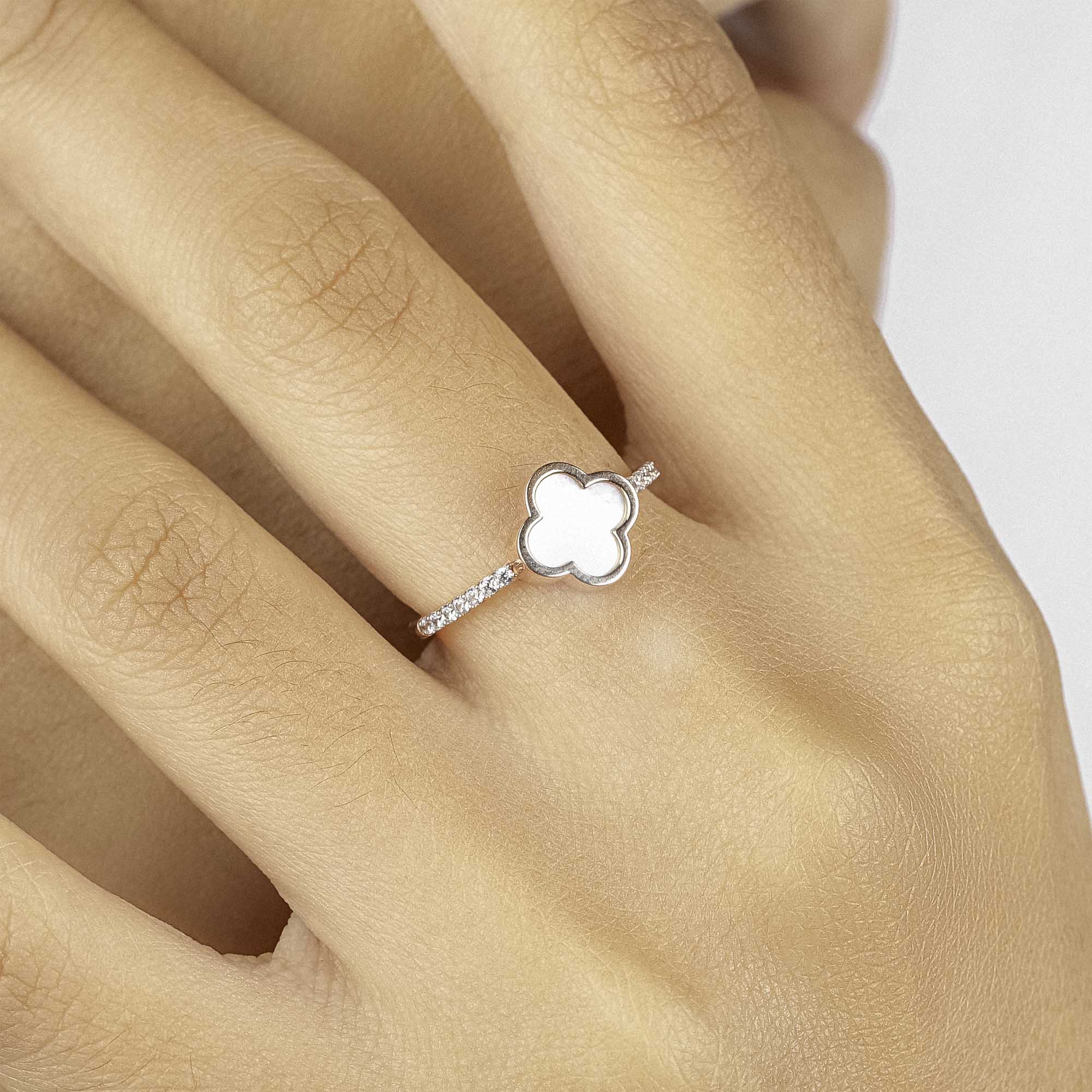 Cincin Emas 7k - Astrid Gold Ring - Mother of Pearl Collection - Juene Jewelry - Juene