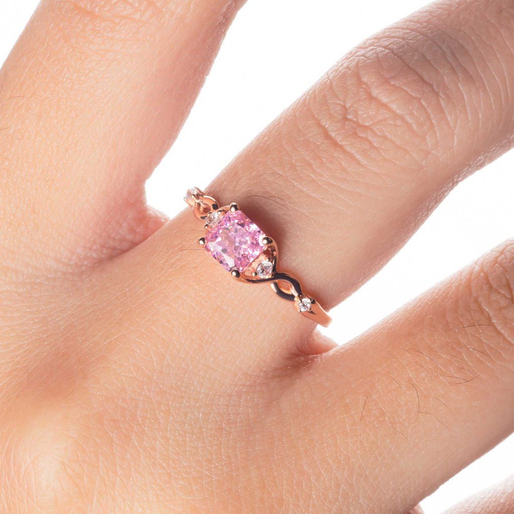 Cincin Emas 7k - Carmelita Gold Ring - Pinky Crush Collection - Juene Jewelry - Juene