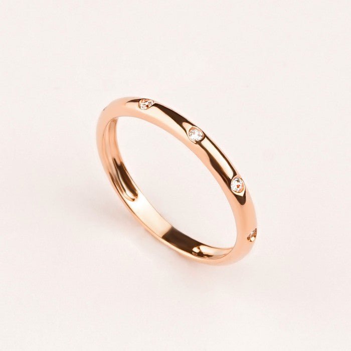 Cincin Emas 7k - Claas Gold Ring - Dazzling Juene Collection - Juene Jewelry