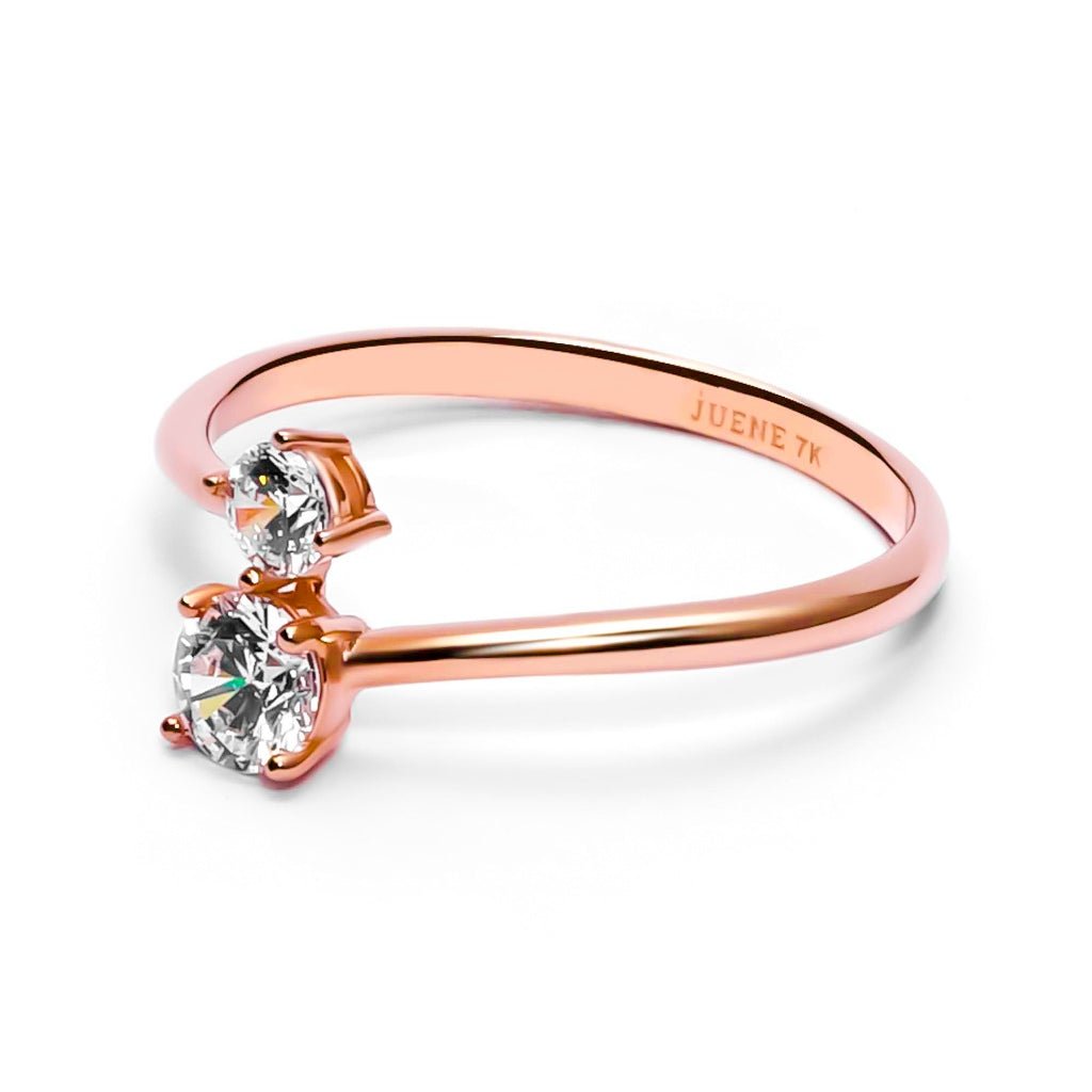 Cincin Emas 7k - Clarie Gold Ring - Garden Collection - Juene Jewelry - Juene