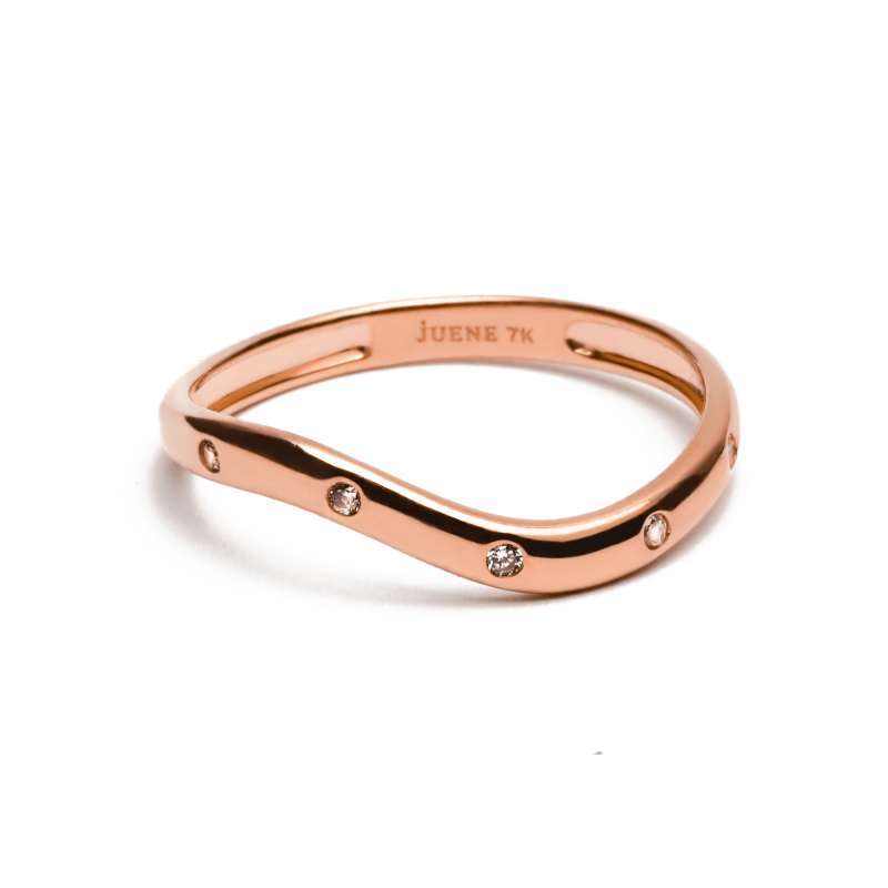 Cincin Emas 7k - Envy Gold Ring - Luxia Collection - Juene Jewelry - Juene