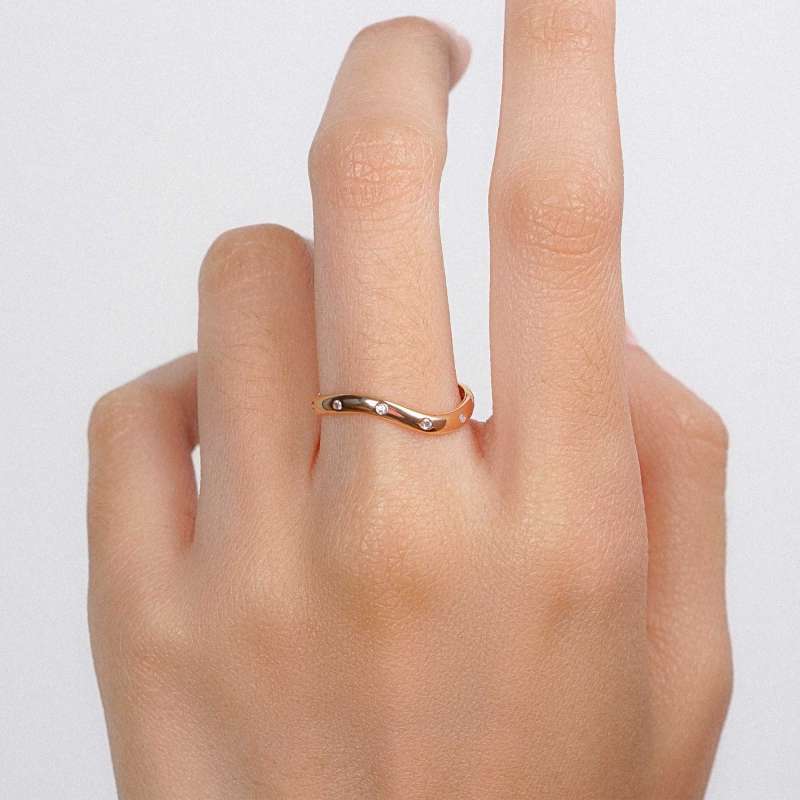 Cincin Emas 7k - Envy Gold Ring - Luxia Collection - Juene Jewelry - Juene