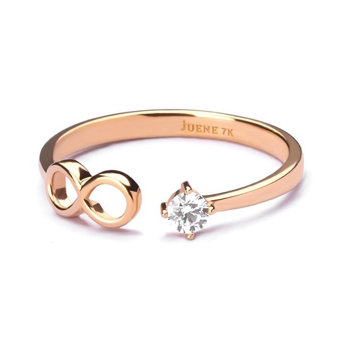 Cincin Emas 7k - Infinity Gold Ring - The Shades Collection - Juene Jewelry