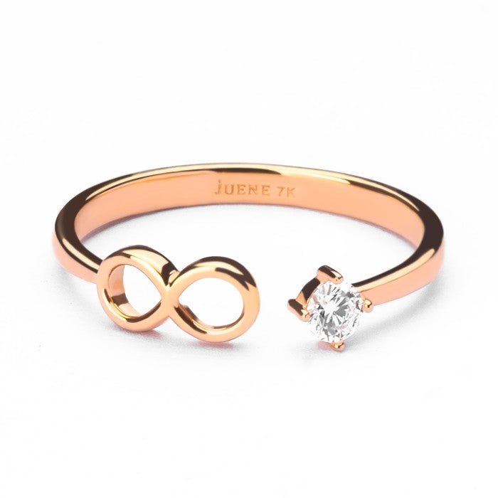 Cincin Emas 7k - Infinity Gold Ring - The Shades Collection - Juene Jewelry