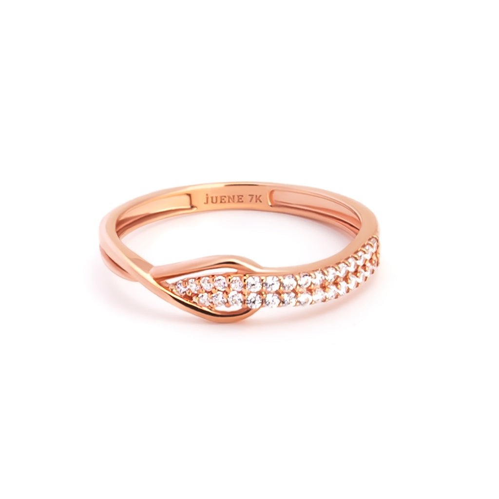 Cincin Emas 7k - Lenara Gold Ring - Eternal Collection - Juene Jewelry - Juene