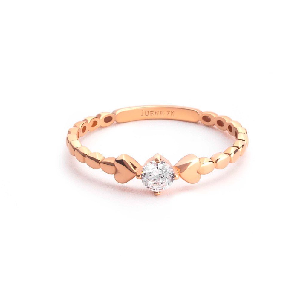 Cincin Emas 7k - Lunaira Gold Ring - Adorn Collection - Juene Jewelry - Juene