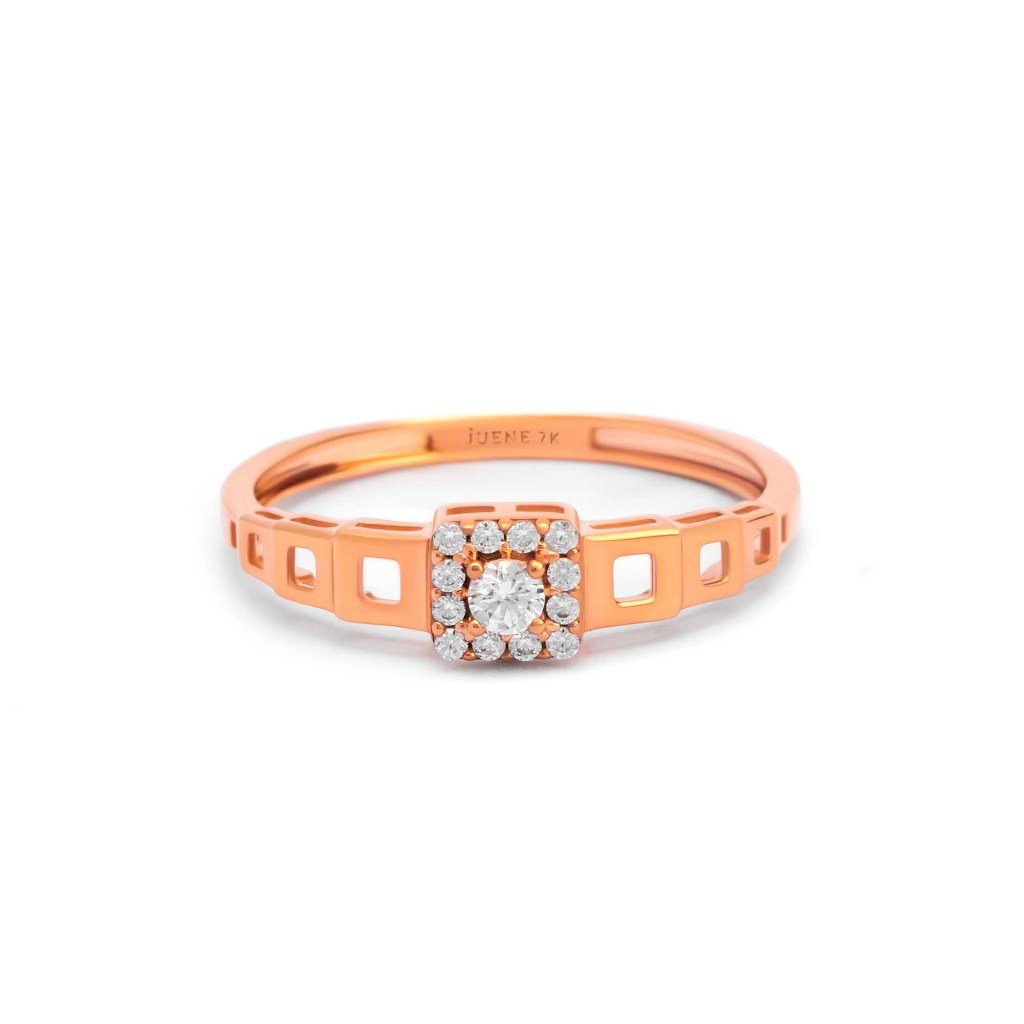 Cincin Emas 7k - Macy Gold Ring - Alaina Collection - Juene Jewelry - Juene