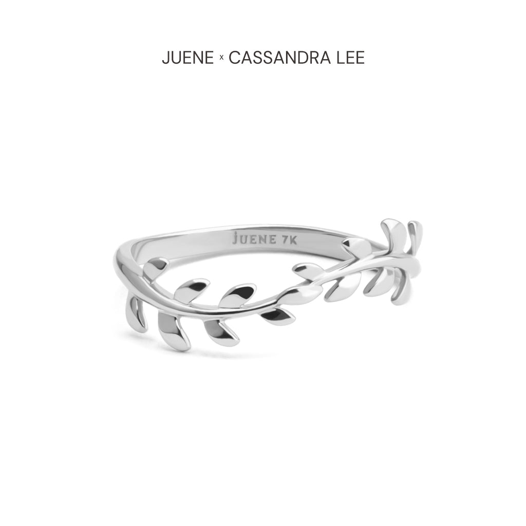 Cincin Emas 7k - Nature Gold Ring - With Love Collection - Cassandra Lee x Juene Jewelry - Juene