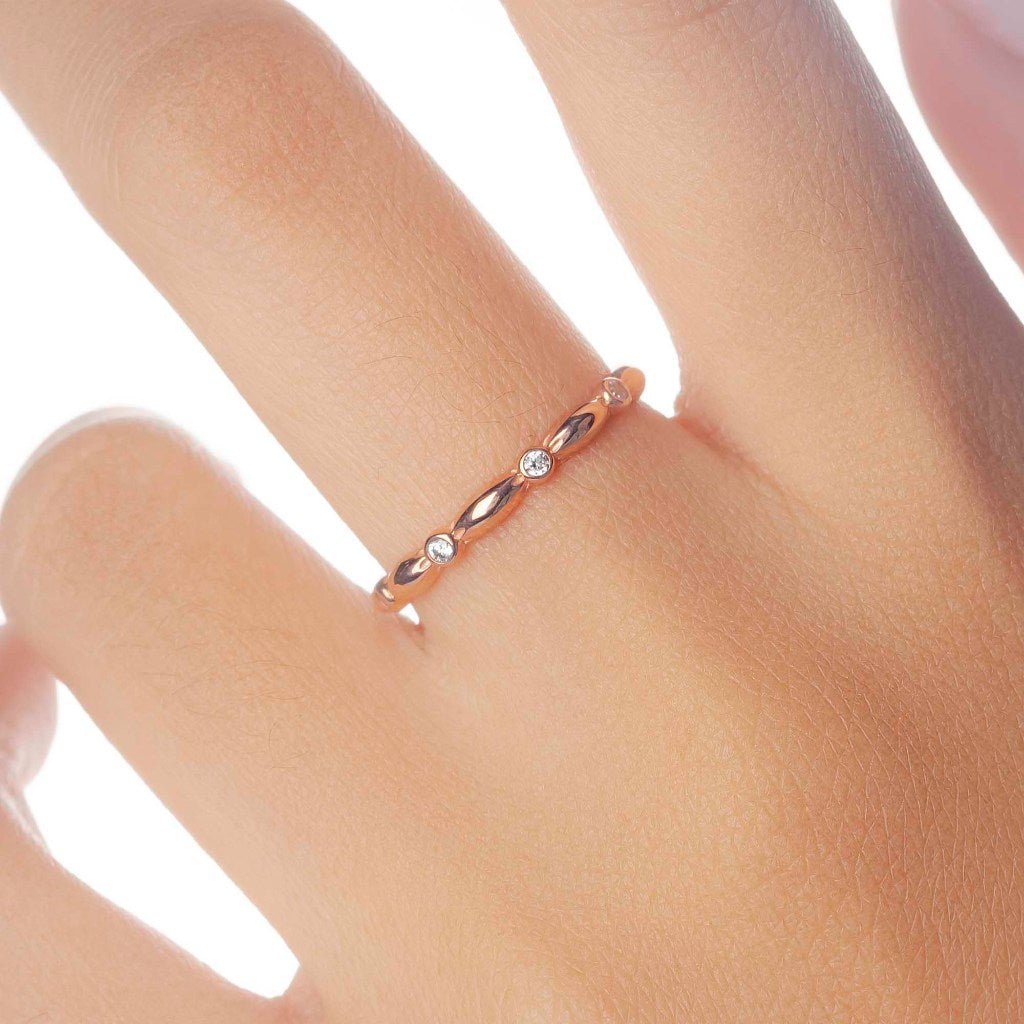 Cincin Emas 7k - Orea Gold Ring - Dotsy Collection - Juene Jewelry - Juene