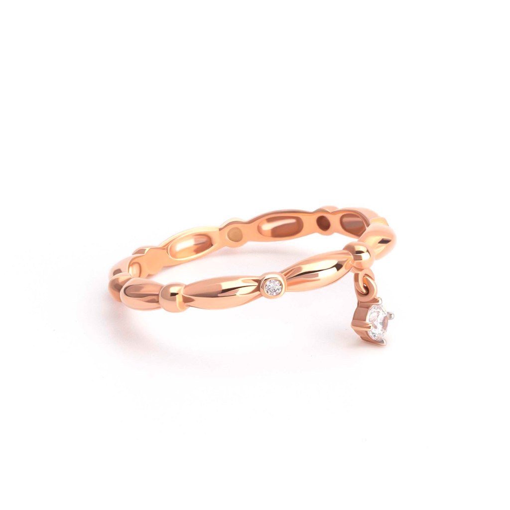 Cincin Emas 7k - Orelo Gold Ring - Dotsy Collection - Juene Jewelry - Juene