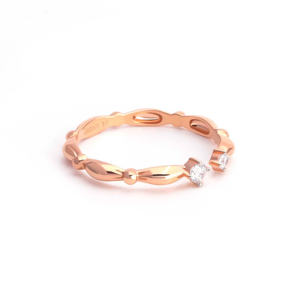Cincin Emas 7k - Orika Gold Ring - Dotsy Collection - Juene Jewelry - Juene