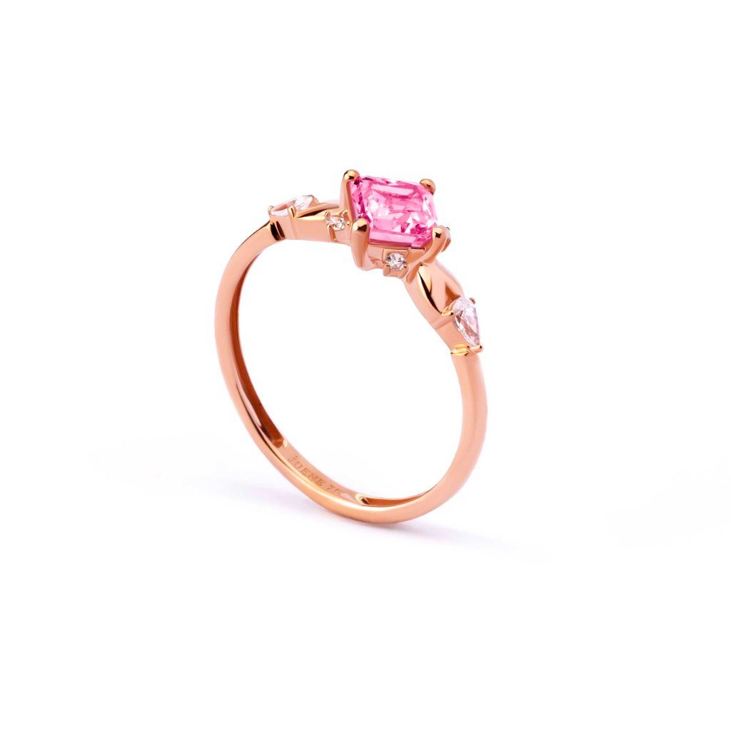 Cincin Emas 7k - Rosabel Gold Ring - Pinky Crush Collection - Juene Jewelry - Juene