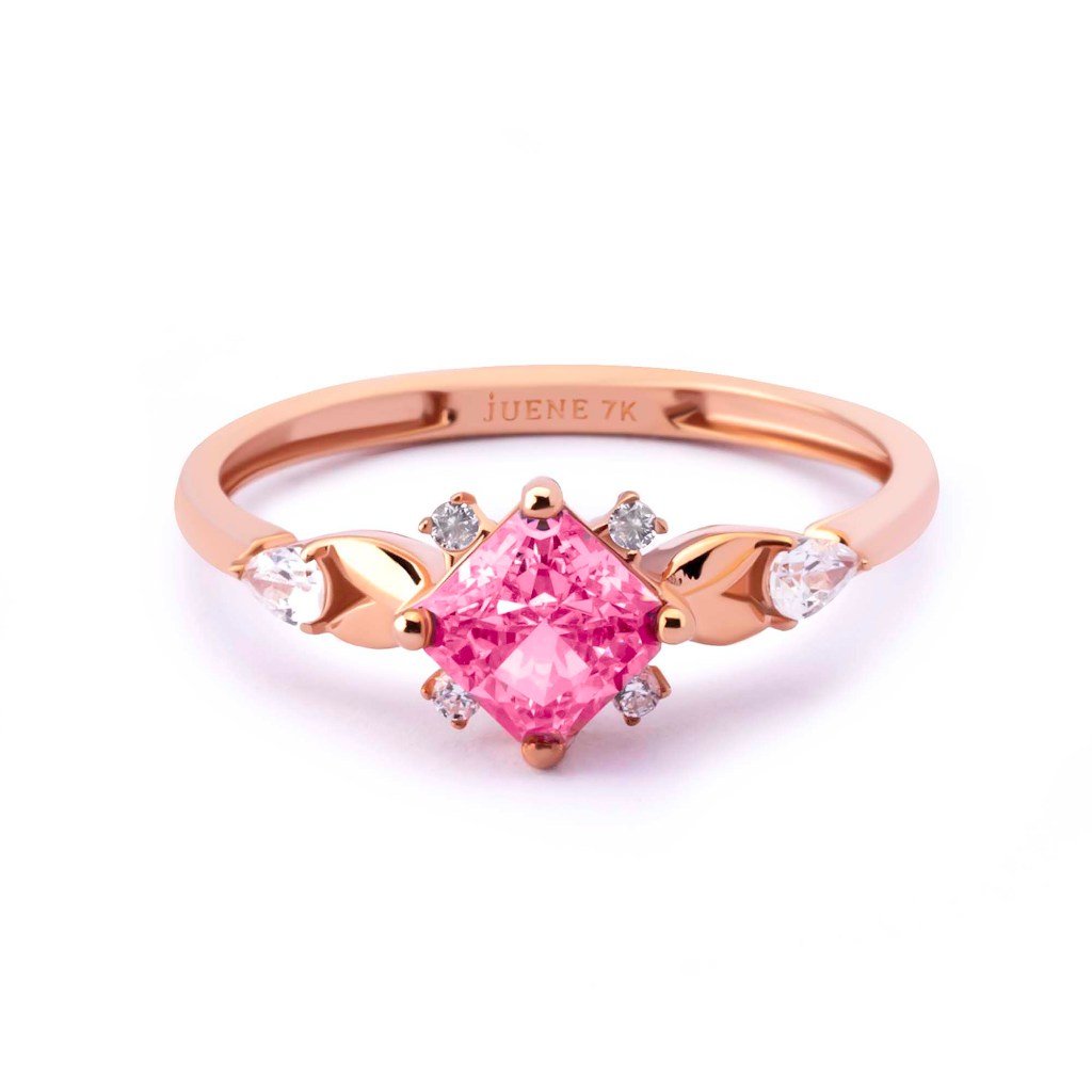 Cincin Emas 7k - Rosabel Gold Ring - Pinky Crush Collection - Juene Jewelry - Juene
