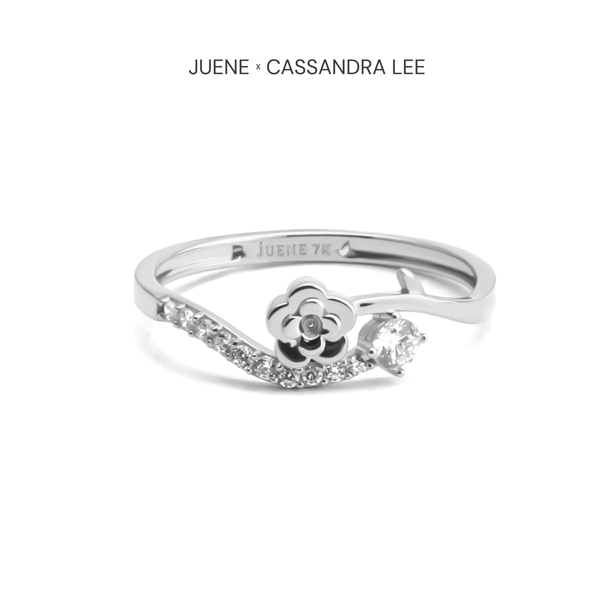 Cincin Emas 7k - Roses Gold Ring - With Love Collection - Cassandra Lee x Juene Jewelry - Juene