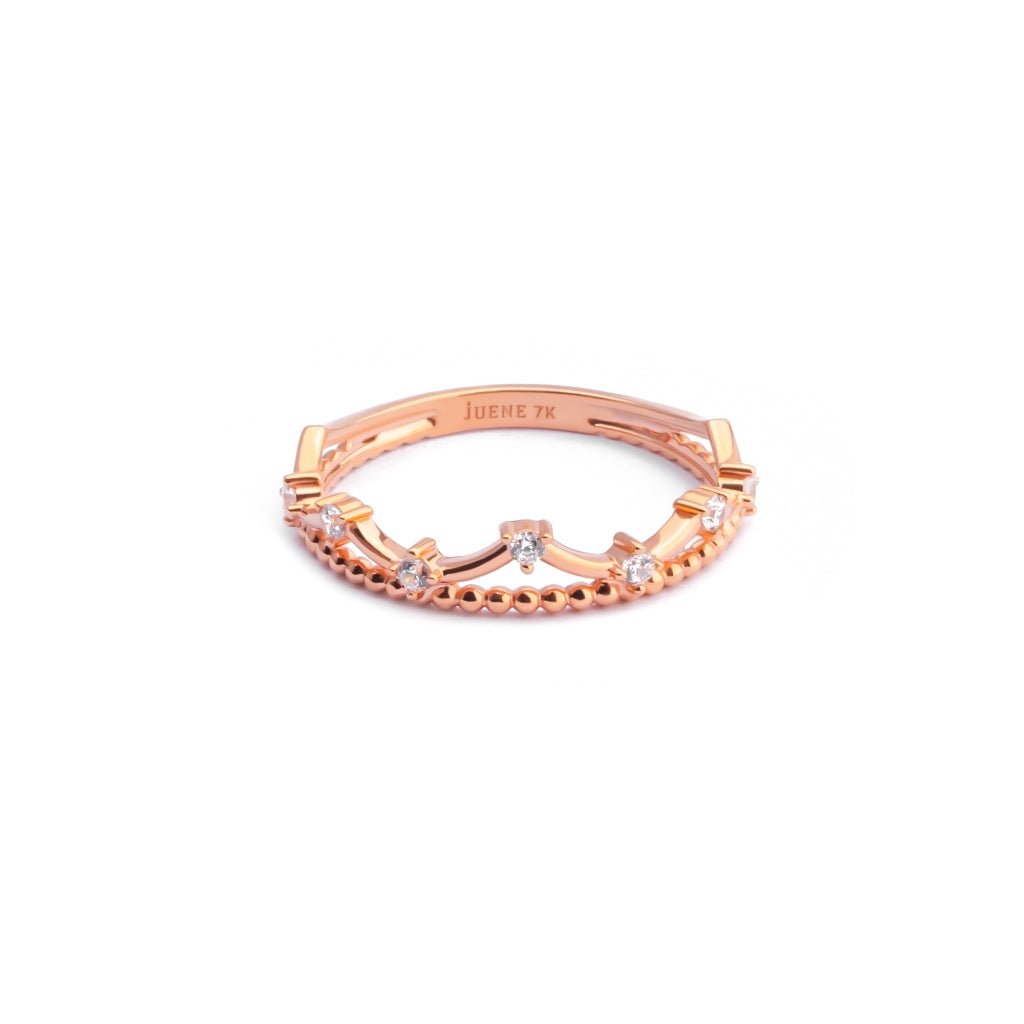 Cincin Emas 7k - Seria Gold Ring - Huda Collection - Juene Jewelry - Juene