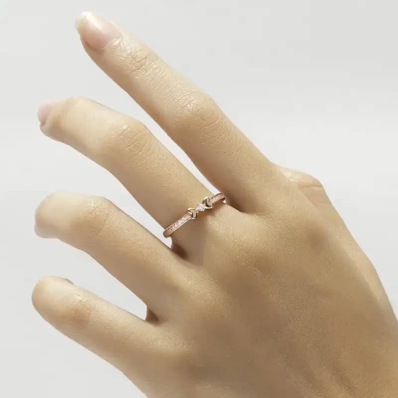 Cincin Emas 7k - Tyna Gold Ring - Luxxe 03 Collection - Juene Jewelry - Juene