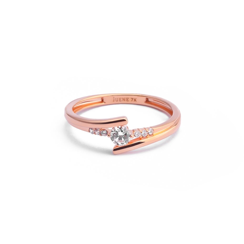 Cincin Emas 7k - Yours Gold Ring - Huda Collection - Juene Jewelry - Juene