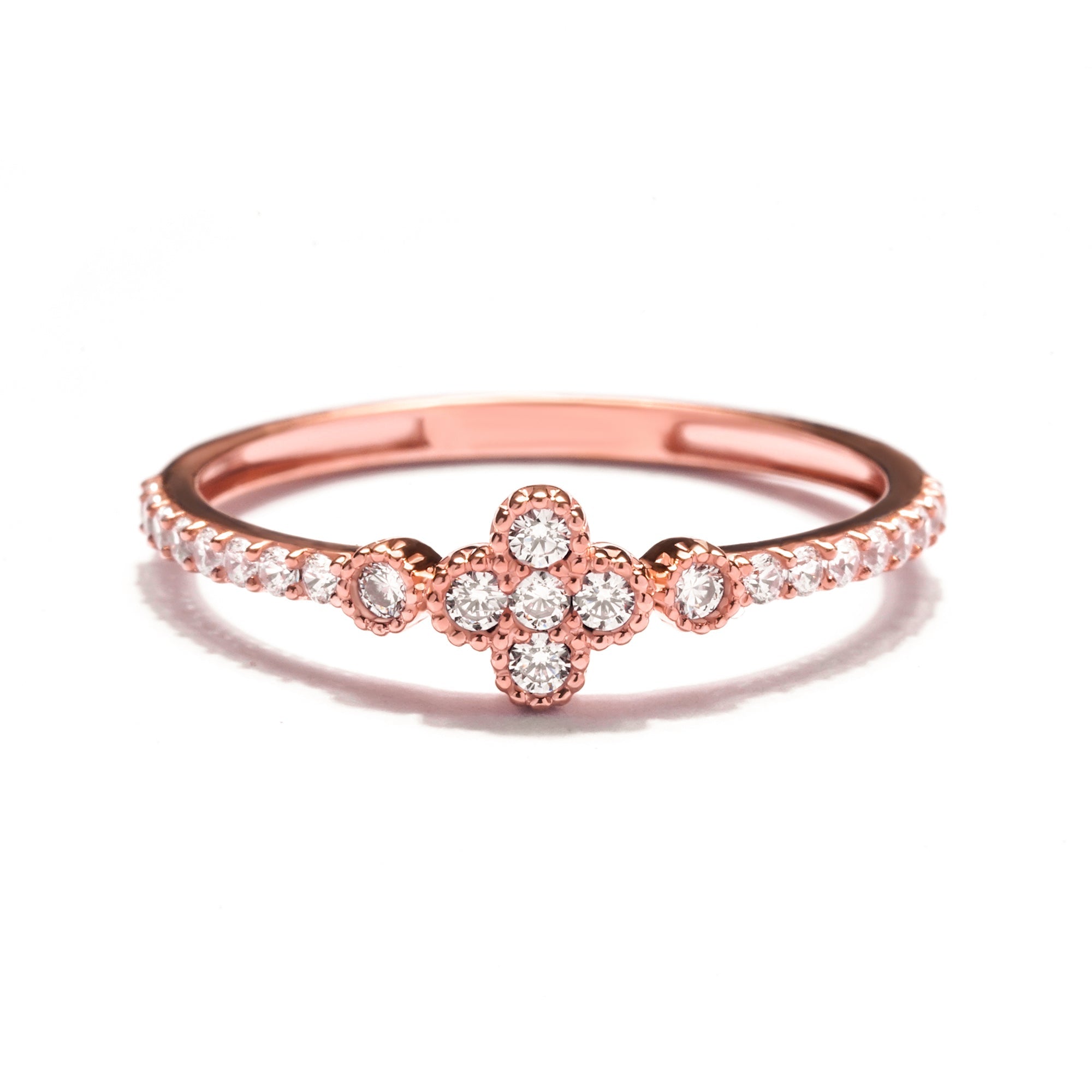 Cincin Emas 8k - Adore Gold Ring - Evelina Collection - Juene Jewelry - Juene Jewelry