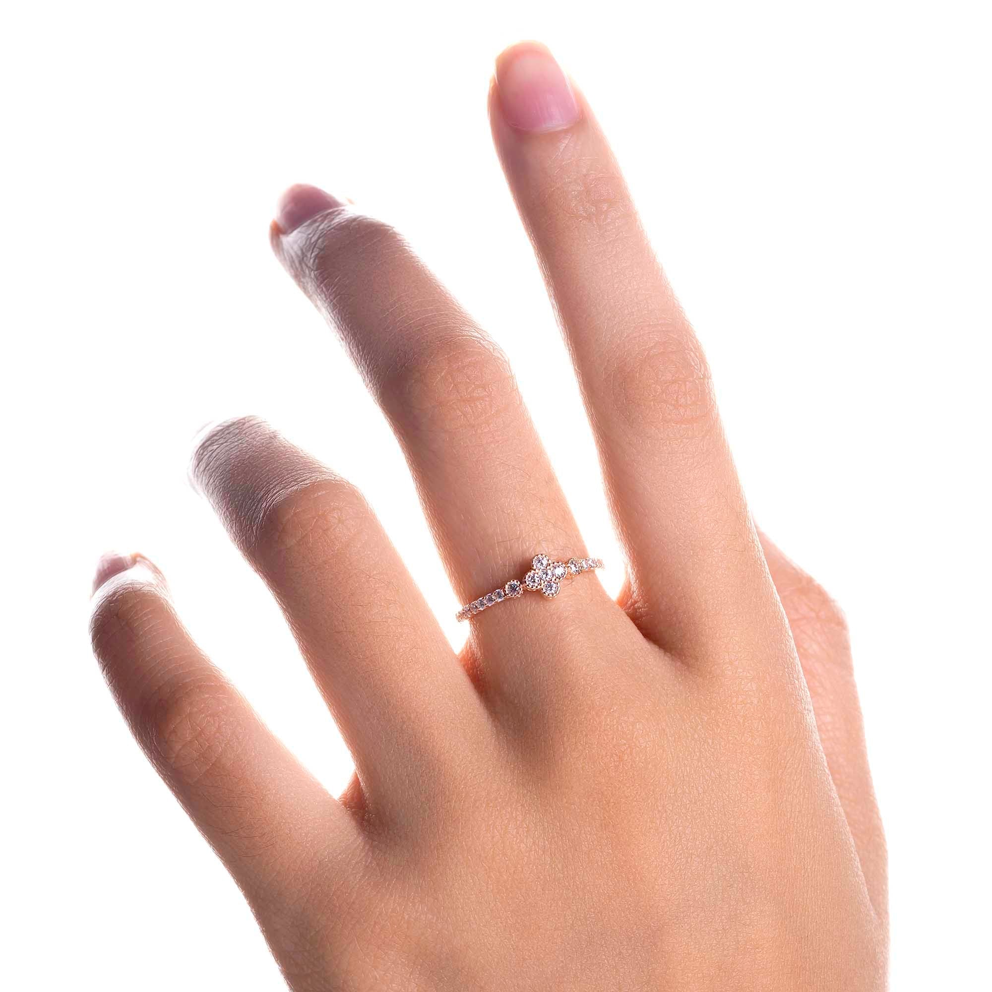 Cincin Emas 8k - Adore Gold Ring - Evelina Collection - Juene Jewelry - Juene Jewelry