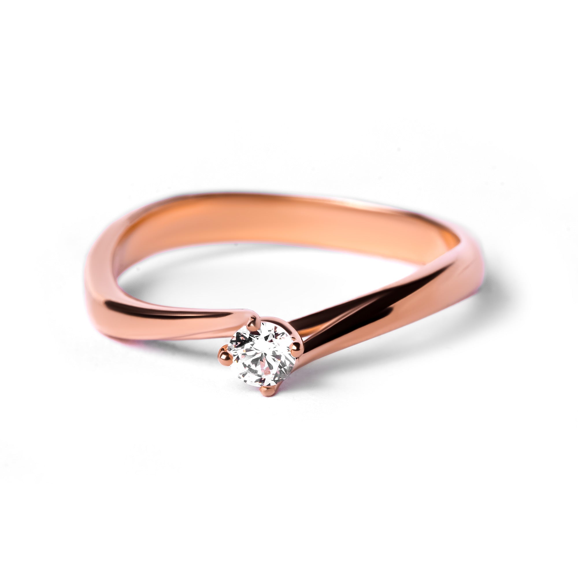 Cincin Emas 8K - Alice Gold Ring 03 - Evelina Collection - Juene Jewelry - Juene Jewelry